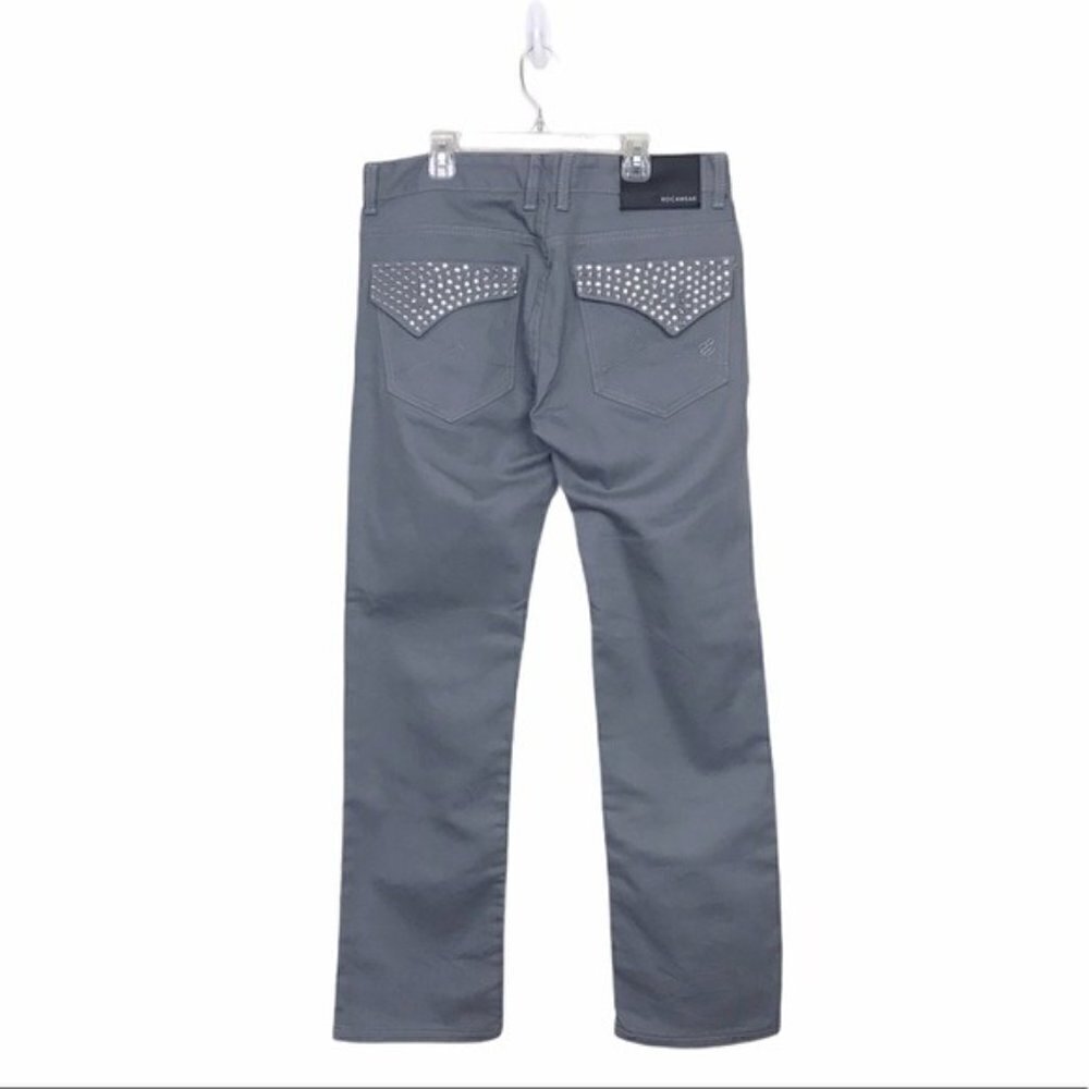Rocawear Gray Classic Collection 1999 Embellished Jeans